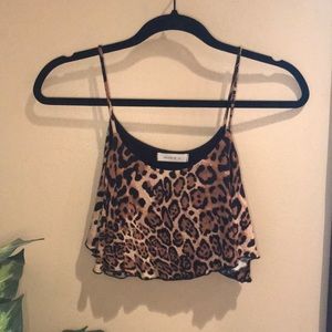 Cheetah crop top